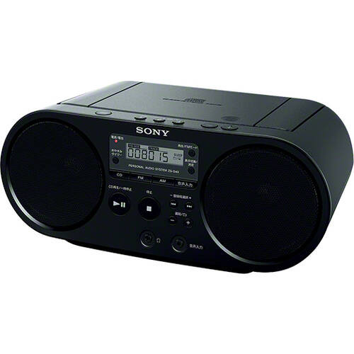 ZS-S40 B （ブラック）　高音質CDラジオ　最大出力4W