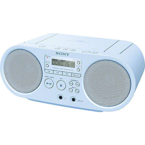 ZS-S40 L （ブルー）　高音質CDラジオ　最大出力4W