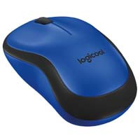 M221 SILENT Wireless Mouse M221BL [ブルー] USB無線 3ボタン コンパクト 静音マウス