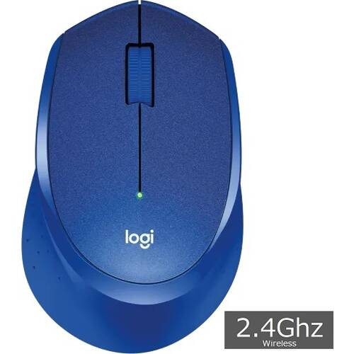 SILENT PLUS Wireless Mouse M331 BL [ブルー] USB無線 3ボタン コンパクト 静音マウス