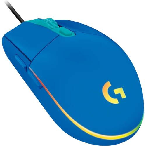 Logicool ロジクール  G203BL LIGHTSYNC ゲーミング マウス 軽量85g ブルー 有線 国内正規品