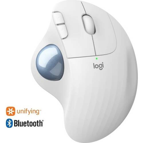 ERGO M575 Wireless Trackball Mouse　（オフホワイト） USB無線/Bluetooth接続 親指操作 トラックボール