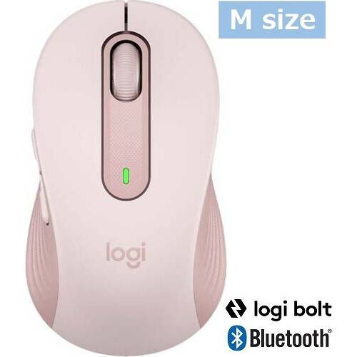 M650 SIGNATUREワイヤレスマウス [M650MRO] Mサイズ ローズ Bluetooth/LogiBolt対応