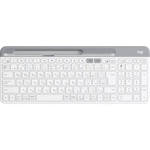 K580スリム マルチデバイス ワイヤレスキーボード オフホワイト [K580OW]