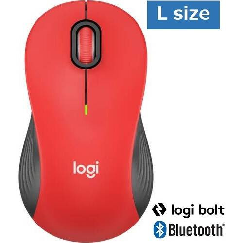M550 SIGNATUREワイヤレスマウス [M550LRD] Lサイズ レッド Bluetooth/LogiBolt対応