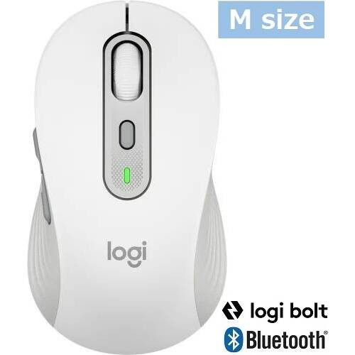 M750 SIGNATUREワイヤレスマウス [M750MOW] Mサイズ オフホワイト Bluetooth/LogiBolt対応