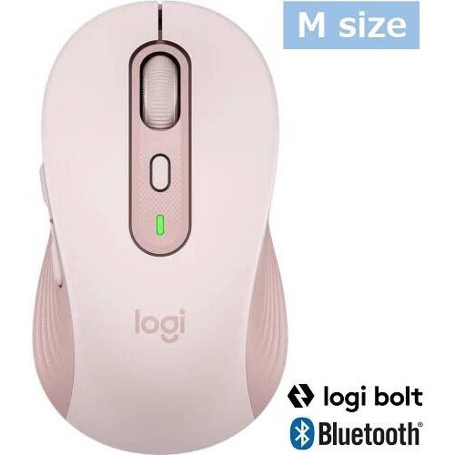 M750 SIGNATUREワイヤレスマウス [M750MRO] Mサイズ ローズ Bluetooth/LogiBolt対応