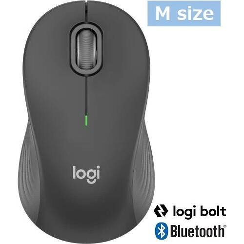 M550 SIGNATUREワイヤレスマウス [M550MGR] Mサイズ グラファイト Bluetooth/LogiBolt対応