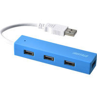 YDH4U25BL [USB2.0ハブ/4ポート/10cm/USB Aオス/バスパワー]