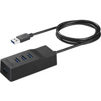 BSH4U110U3BK （ブラック） [USB3.0ハブ/4ポート/100cm/USB Aオス/バスパワー]
