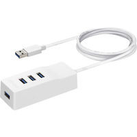 BSH4U110U3WH （ホワイト） [USB3.0ハブ  4ポート  100cm  USB Aオス  バスパワー]