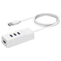 BSH4U310U3WH （ホワイト） [USB3.0ハブ/4ポート/100cm/USB Aオス/バスパワー/マグネット付き]