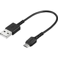 USB microBケーブル スリム 0.1m ブラック BSMPCMB101BK