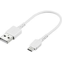 USB microBケーブル スリム 0.1m ホワイト BSMPCMB101WH