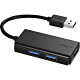 BSH3U100U3BK （ブラック） [USB3.0ハブ  3ポート  10cm  USB Aオス  バスパワー  コンパクトモデル]