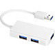 BSH3U100U3WH （ホワイト） [USB3.0ハブ/3ポート/10cm/USB Aオス/バスパワー/コンパクトモデル]