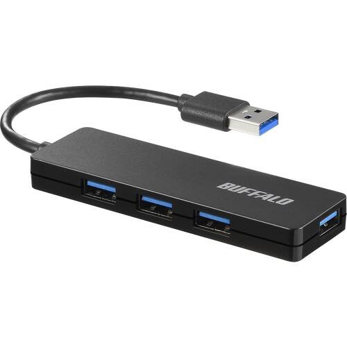 BSH4U120U3BK （ブラック） [USB3.0ハブ  4ポート  10cm  USB Aオス  バスパワー]