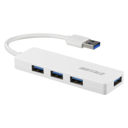 BSH4U120U3WH （ホワイト） [USB3.0ハブ 4ポート 10cm USB Aオス バスパワー]