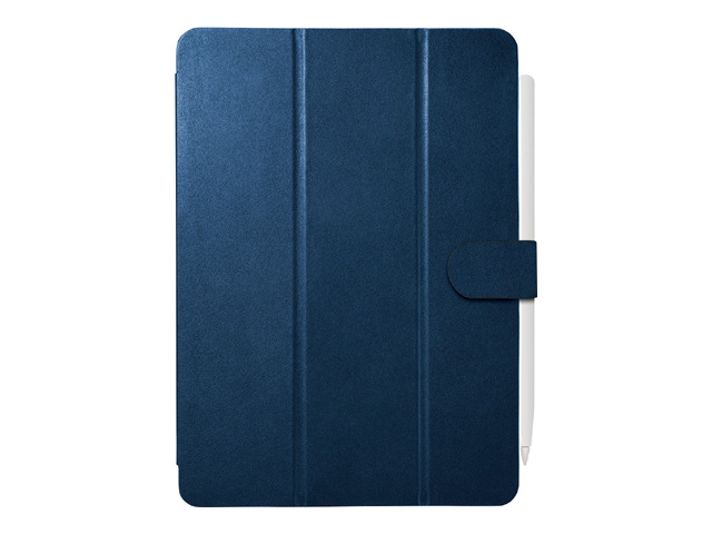 BUFFALO iPad Pro 11インチ用3アングルレザーケース ブルー BSIPD2011CL3BL