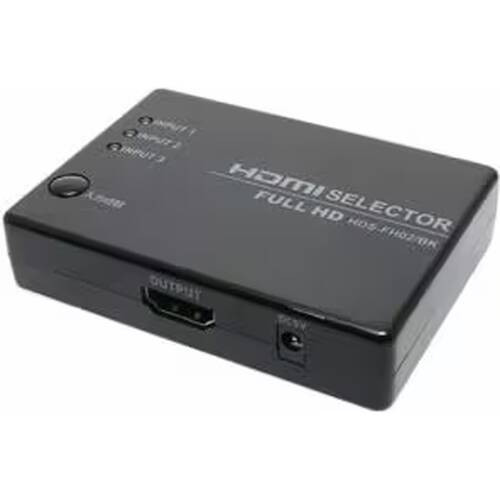 HDS-FH02/BK　フルHD対応HDMI切替器 リモコン付属タイプ