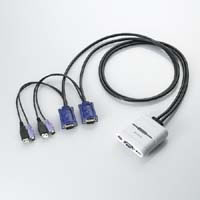 KVM-KXN PC切替器 2台用 (VGA / USB / PS/2)