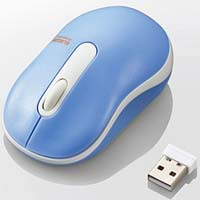 M-DY10DRBUL （ライトブルー） USB無線 光学式 Sサイズ 3ボタン マウス