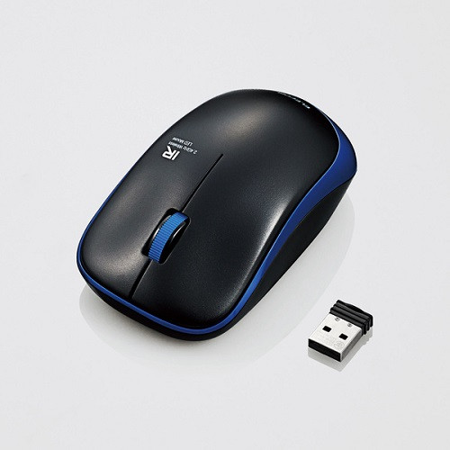 M-IR07DRSBU （ブルー） USB無線 IRセンサー 3ボタン 静音 マウス