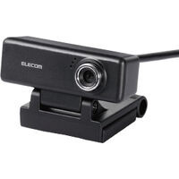 ELECOM エレコム UCAM-C520FEBK 200万画素 Webカメラ イヤホンマイク付き
