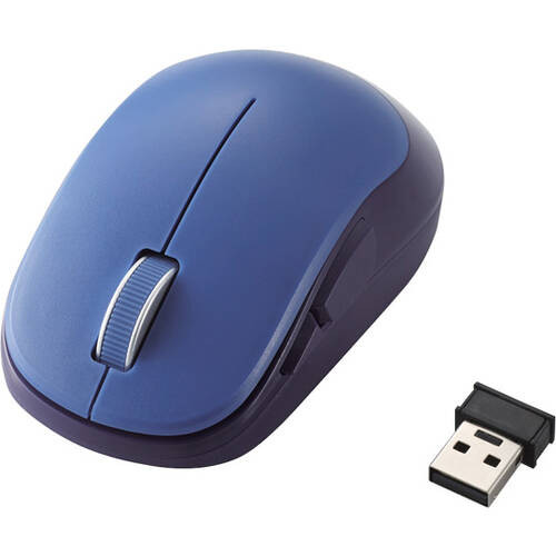 M-DY13DBBU　ブルー USB無線 BlueLED 5ボタン マウス