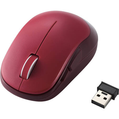 M-DY13DBRD レッド USB無線 BlueLED 5ボタン マウス