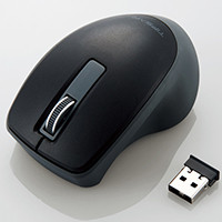 M-TP10DBSBK　ブラック USB無線 BlueLED ３ボタン 静音 マウス