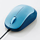 M-Y8UBBU　ブルー 有線 BlueLED 左右対称 3ボタン マウス