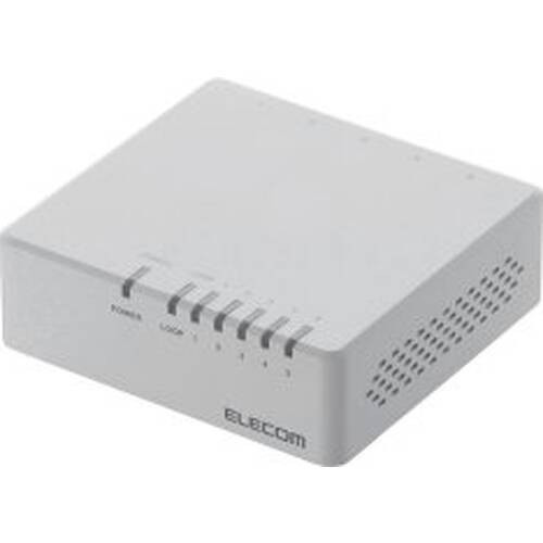 EHC-F05PA-JW （ホワイト） [5ポート/100Mbps×5/プラスチック筐体/外部電源]