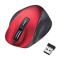 M-XGS10DBRD （レッド） USB無線 BlueLED Sサイズ 5ボタン マウス