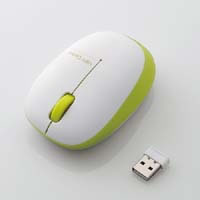 M-BL20DBGN （グリーン） USB無線 BlueLEDセンサー 3ボタン小型マウス