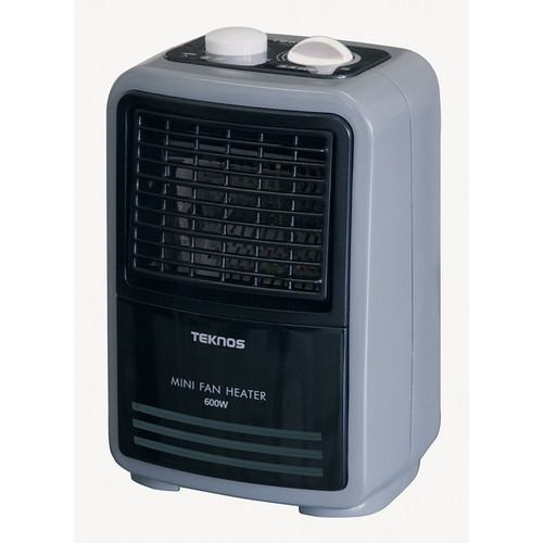 千住 TSO604 ミニファンヒーター(温調付)600W TEKNOS カーキグレー