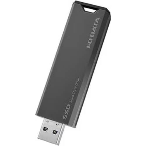 SSPS-US2GR USB 10Gbps(USB3.2 Gen2)対応 スティックSSD 2TB グレー×ブラック