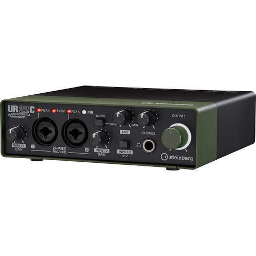 UR22C USB 3 Audio Interface グリーン＆ブラック
