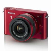 Nikon 1 J1 標準ズームレンズキット (レッド)