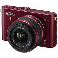 Nikon 1 J3 標準ズームレンズキット (レッド) NIKON1-J3LKRD