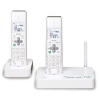 シャープ デジタルコードレス電話機(子機2台タイプ) JD-S10CW-W ホワイト JDS10CWW