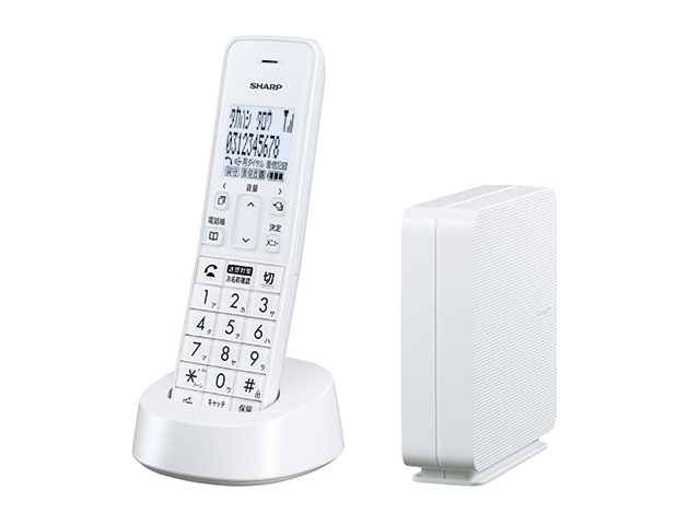 SHARP デジタルコードレス電話機 JD-SF3CL-W