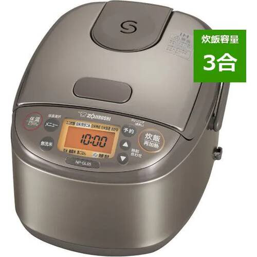 ＩＨ炊飯ジャー 3合　NP-GL05-XT