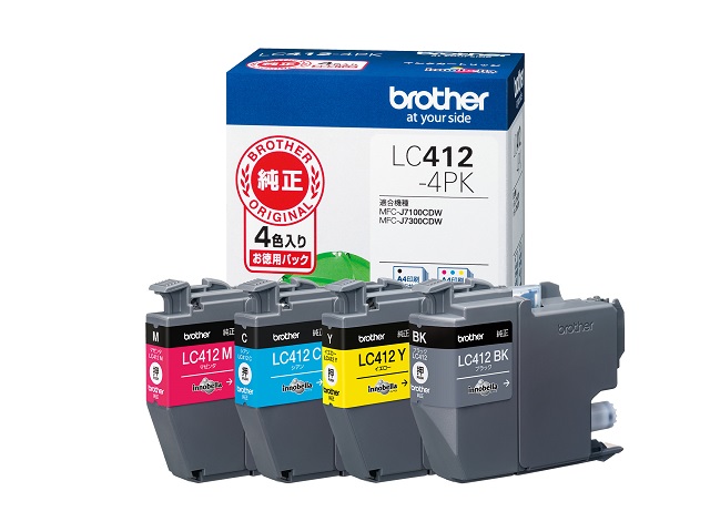 BROTHER インクカートリッジ LC412-4PK