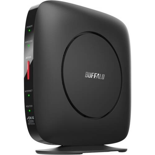 WSR-3200AX4S-BK （ブラック） [無線LAN親機/Wi-Fi 6（11ax）対応/4ストリーム/2401 Mbps+800 Mbps/WSR-3200AX4Sシリーズ]