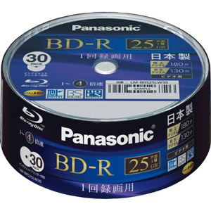 Panasonic パナソニック Panasonic 録画用４倍速ＢＲ－Ｄ ２５ＧＢ