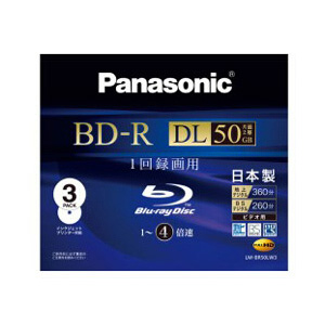 Panasonic パナソニック Panasonic 録画用４倍速ＢＲ－Ｄ片面２層