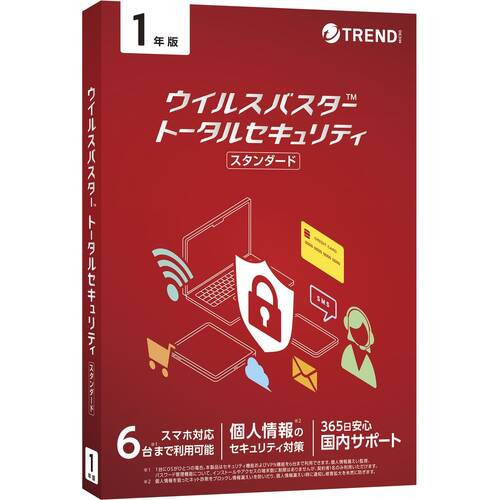 ウイルスバスター トータルセキュリティ スタンダード 1年版 PKG