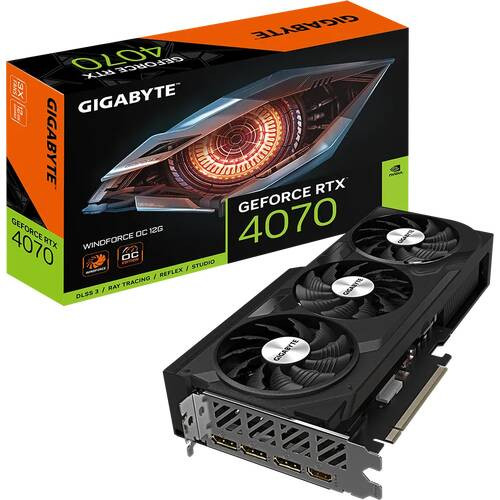 GIGABYTE ギガバイト GeForce RTX 4070 WINDFORCE OC 12G　GV-N4070WF3OC-12GD
