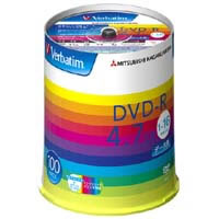 Verbatim DHR47JP100V1 (DVD-R 16倍速 100枚組)